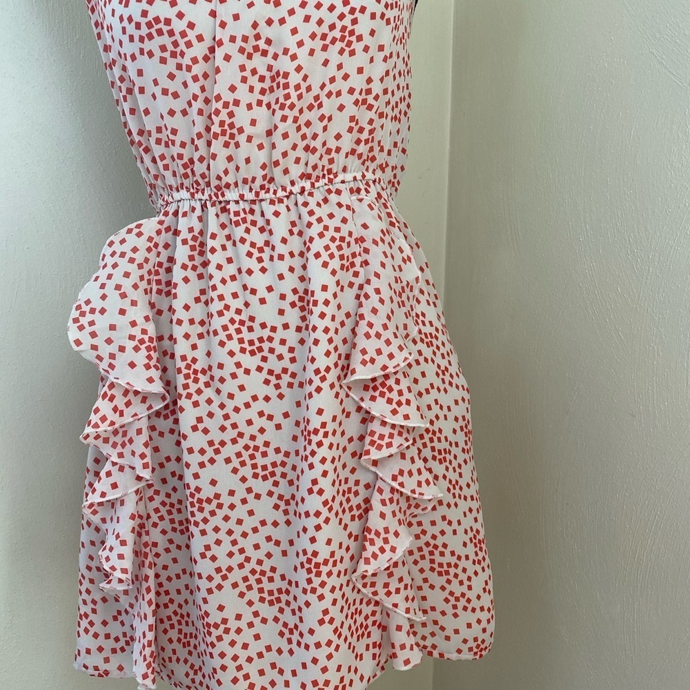 Forever 21. Orange and White Dress. Sz M. - Picture 8 of 12